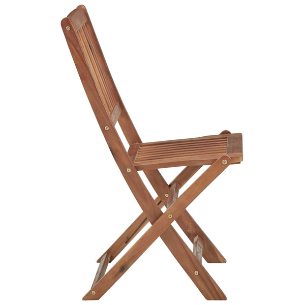 vidaXL Chaises de jardin pliantes 8 pcs avec coussins Bois d'acacia massif