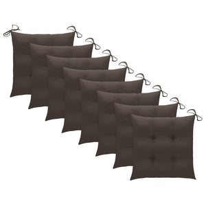 vidaXL Chaises de jardin pliantes 8 pcs avec coussins Bois d'acacia massif