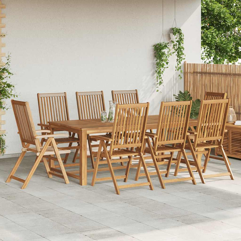 Klappbare Gartenstühle 8 Stk. Massivholz Akazie