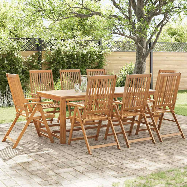 Klappbare Gartenstühle 8 Stk. Massivholz Akazie