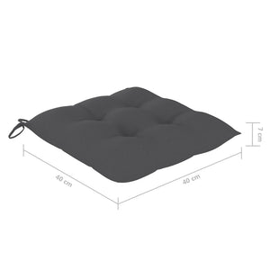 vidaXL Chaises de jardin pliantes avec coussins 8 pcs Bois d'acacia massif