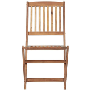 vidaXL Chaises de jardin pliantes avec coussins 8 pcs Bois d'acacia massif