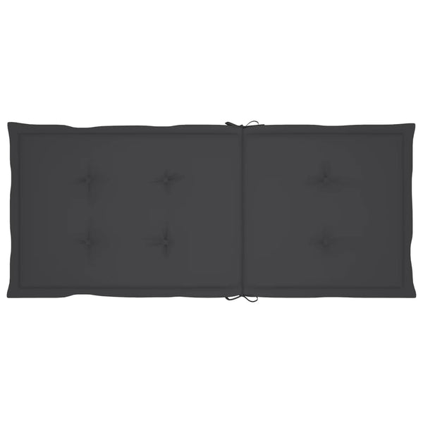 Verstellbare Gartenstühle mit Auflagen 8 Stk. Grau Akazienholz