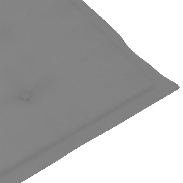 Verstellbare Gartenstühle mit Auflagen 8 Stk. Grau Akazienholz