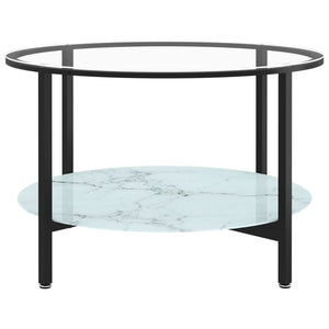 Beistelltisch Schwarz Marmor-Optik 70cm