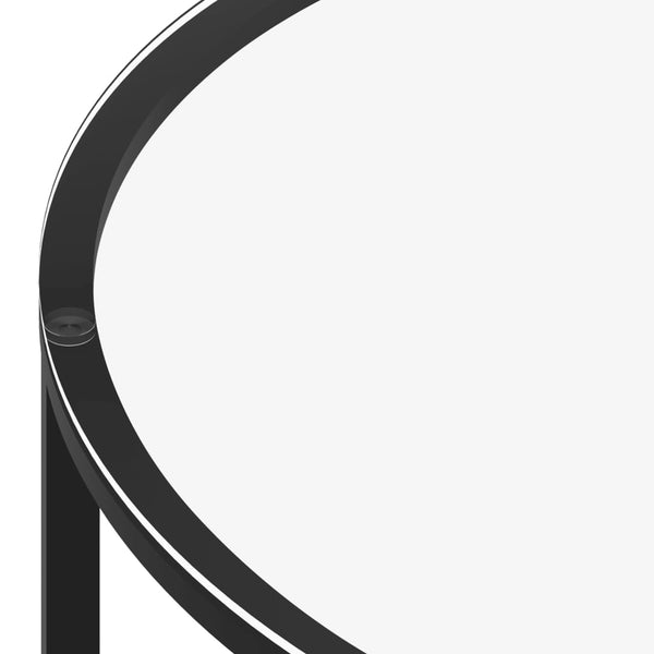 Beistelltisch Schwarz Marmor-Optik 70cm