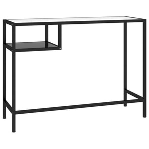 Schwarzer Computertisch Glas 100x36 cm