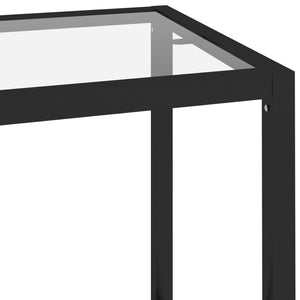 Transparentes Glasregal, 100x36x90 cm