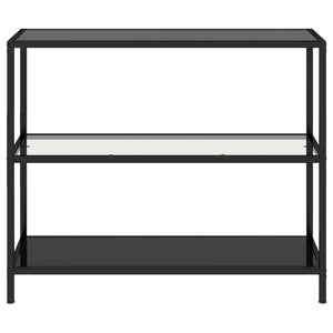 Transparentes Bücherregal mit Glasböden