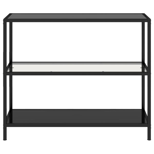 Transparentes Bücherregal mit Glasböden