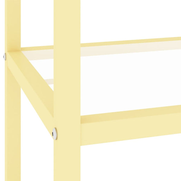 Schwarzes Glasregal, 100x36x90 cm