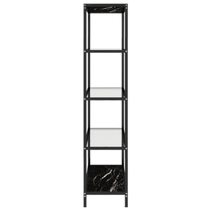 Marmor Glasregal, Transparent, 100x36x168 cm