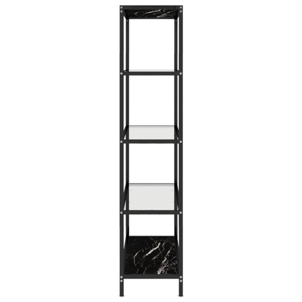 Marmor Glasregal, Transparent, 100x36x168 cm