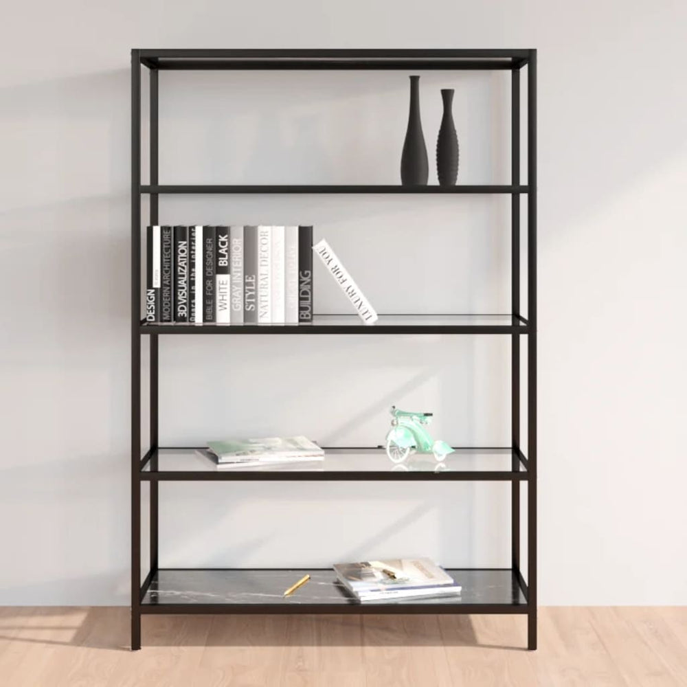 Marmor Glasregal, Transparent, 100x36x168 cm