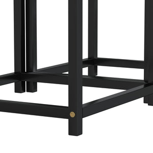 Schwarze Beistelltische 2er Set MDF