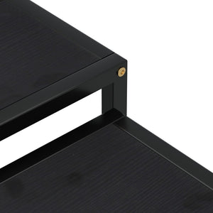 Schwarze Beistelltische 2er Set MDF