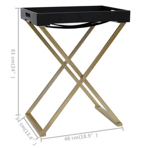 Goldener Klapptisch, 48 cm