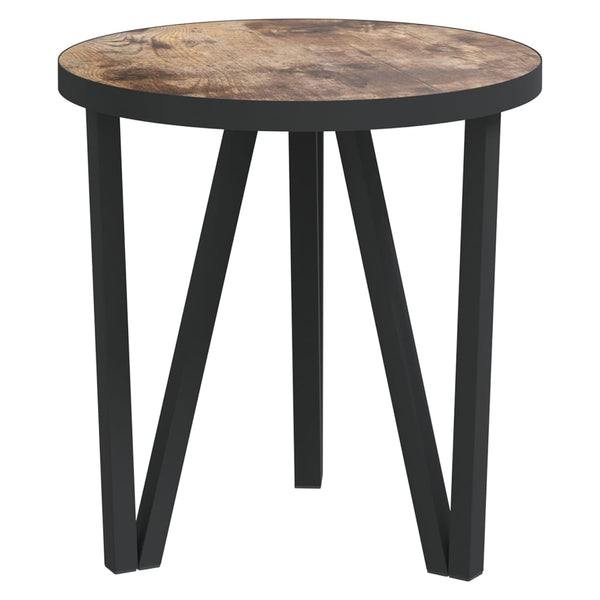 Beistelltisch Schwarz Gelb Ø35cm