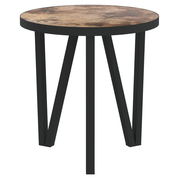 Beistelltisch Schwarz Gelb Ø35cm