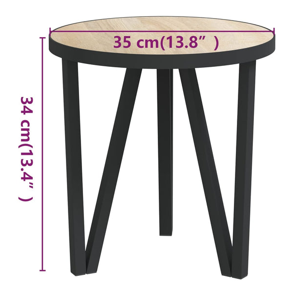 Sonoma Eiche Beistelltisch Ø35cm