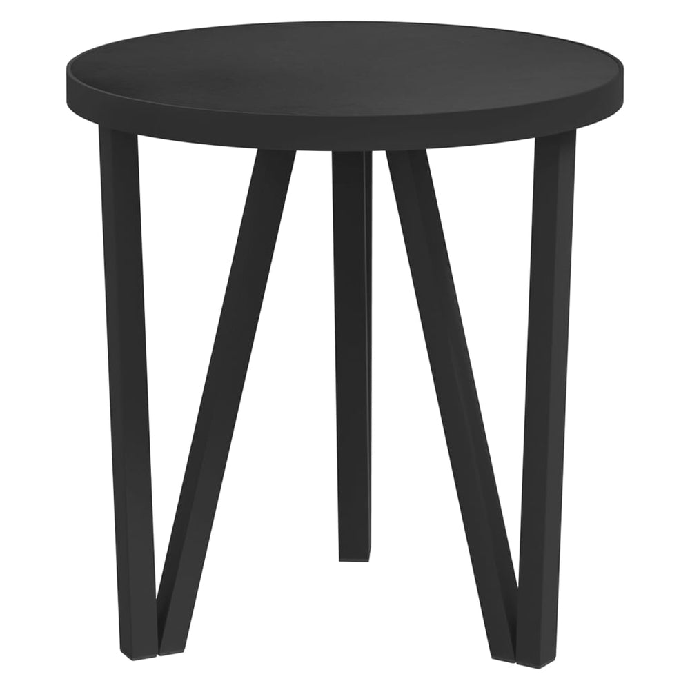 Schwarzer Beistelltisch Ø35 cm