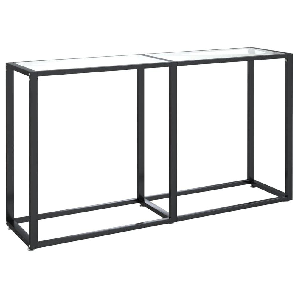 Transparenter Konsolentisch aus Glas, 140 cm