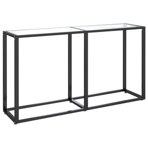 Transparenter Konsolentisch aus Glas, 140 cm