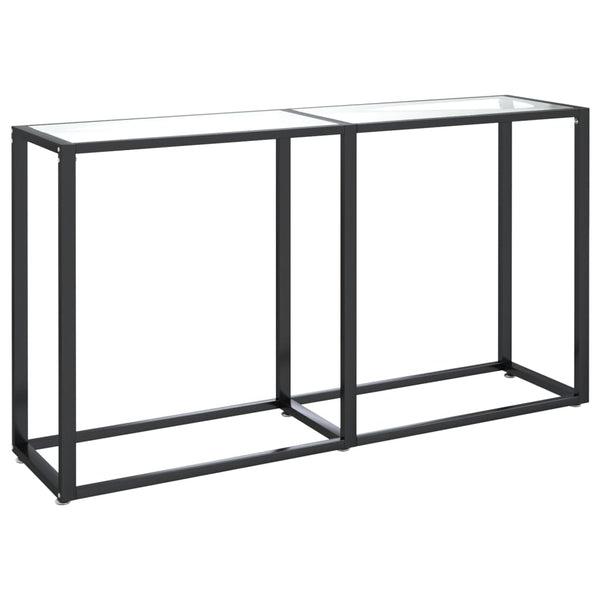 Transparenter Konsolentisch aus Glas, 140 cm