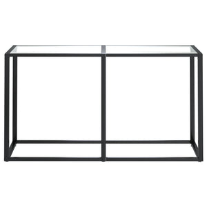 Transparenter Konsolentisch aus Glas, 140 cm