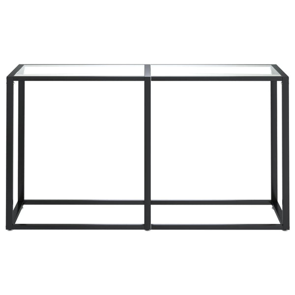 Transparenter Konsolentisch aus Glas, 140 cm