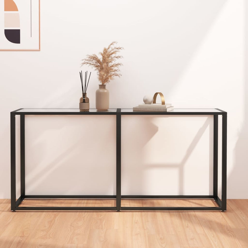 Transparent Konsole Tisch Hartglas 160cm