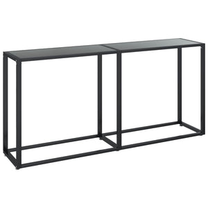 Schwarzer Konsolentisch aus Glas, 160 cm