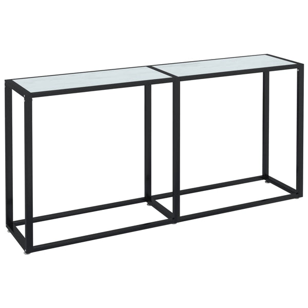 Konsolentisch Weiß Marmor Optik 160 cm
