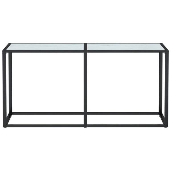 Konsolentisch Weiß Marmor Optik 160 cm