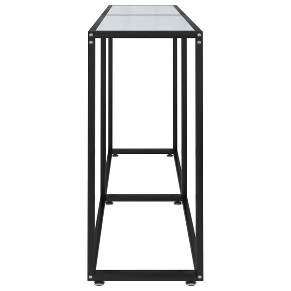 Konsolentisch Weiß Marmor Optik 160 cm