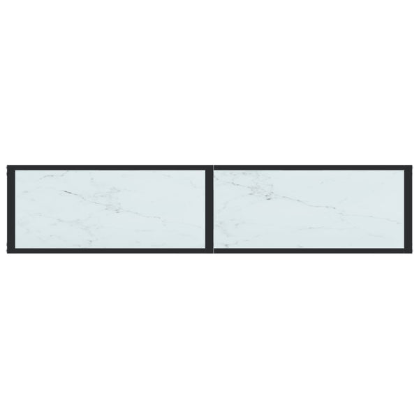 Konsolentisch Weiß Marmor Optik 160 cm
