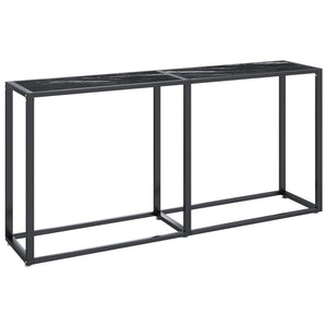 Schwarzer Konsolentisch Marmor-Optik, 160 cm