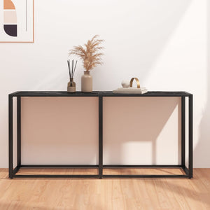 Schwarzer Konsolentisch Marmor-Optik, 160 cm