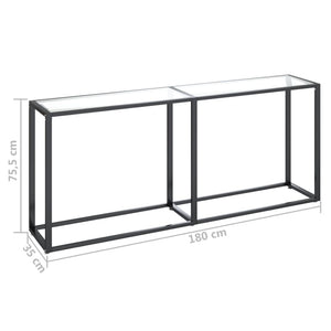 Konsolentisch Transparent 180 cm Hartglas