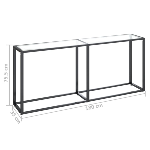 Konsolentisch Transparent 180 cm Hartglas