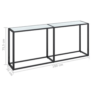 Konsolentisch Weiß Marmor Optik 180cm