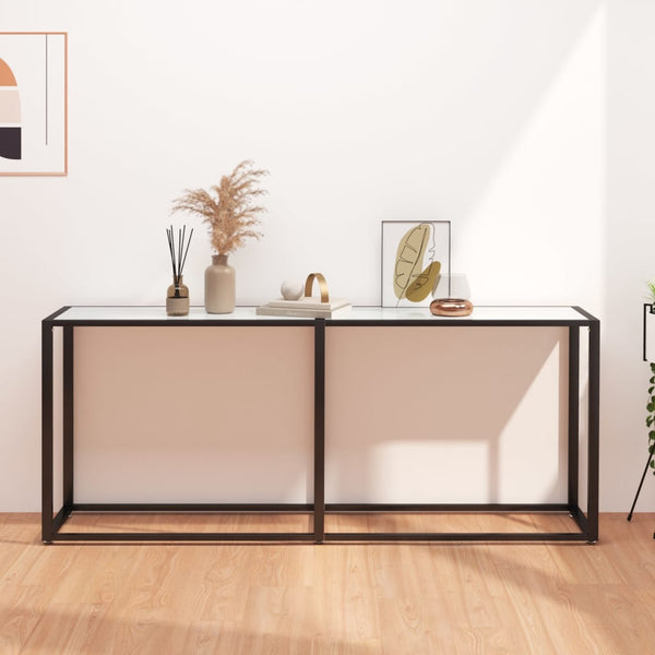Konsolentisch Weiß Marmor Optik 180cm