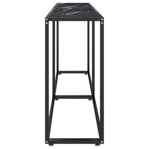Schwarzer Konsolentisch Marmor-Optik 180 cm
