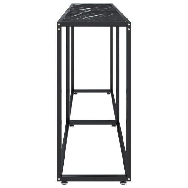 Schwarzer Konsolentisch Marmor-Optik 180 cm