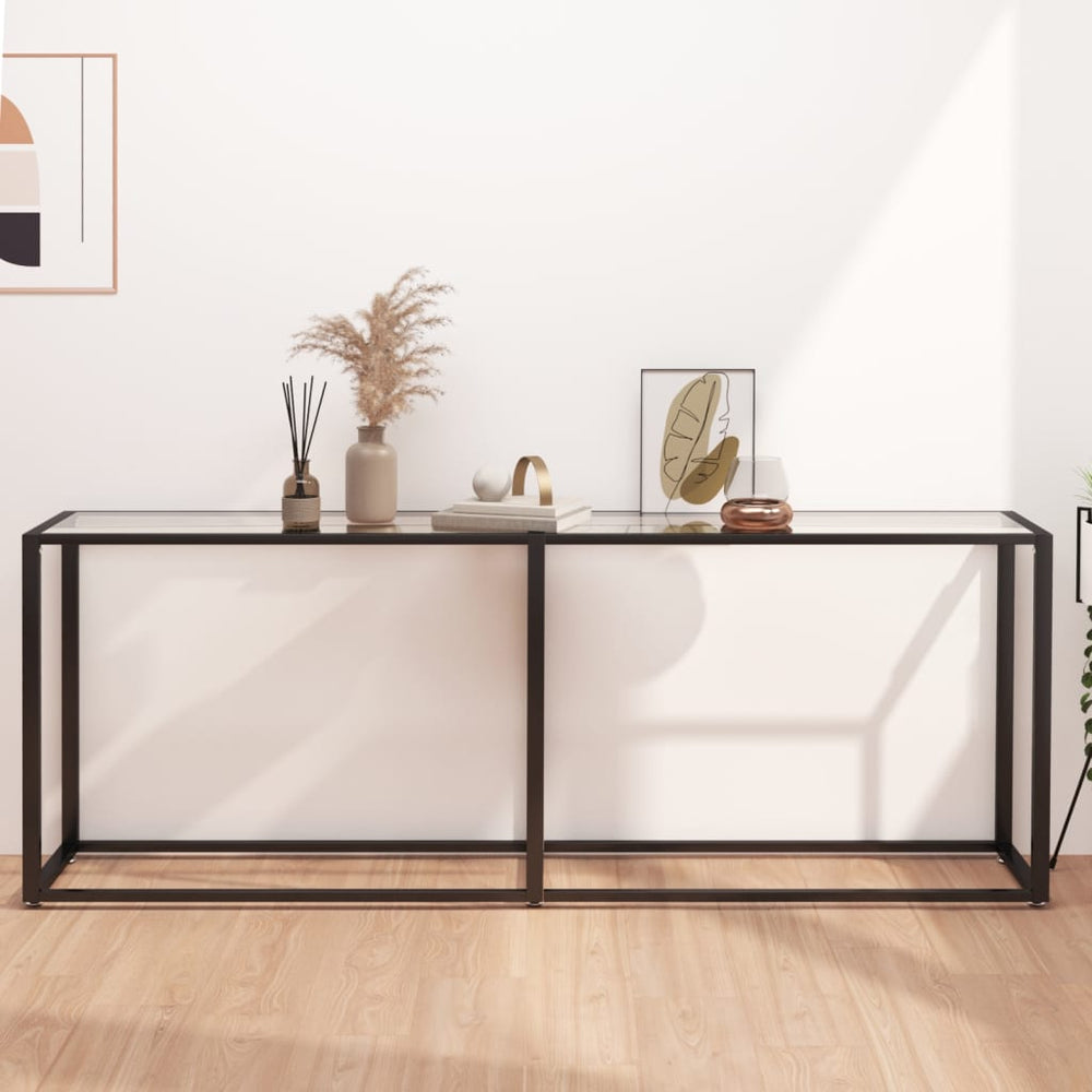 Konsolentisch Transparent Hartglas 200 cm