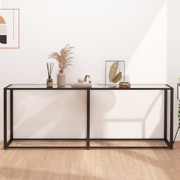 Konsolentisch Transparent Hartglas 200 cm