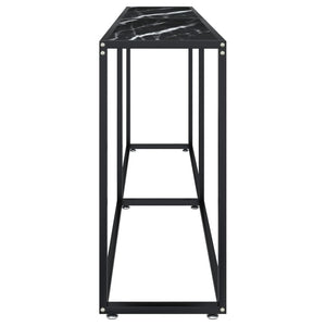 Konsolentisch Schwarz Marmor-Optik 200 cm