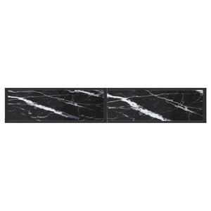 Konsolentisch Schwarz Marmor-Optik 200 cm