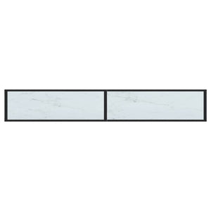 Weißer Konsolentisch Marmor-Optik, 220 cm