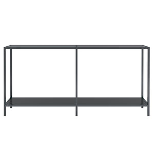 Schwarzer Konsolentisch Hartglas 160 cm